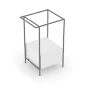 PST48480NPC Struttura portalavello con cassetto e portasciugamani 54x48x89 Pilotì PINO CHAMPAGNE COLAVENE