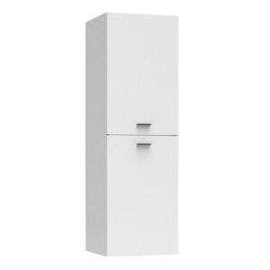 QCS40BM Mobile colonna porta sospesa 2 ripiani e due ante reversibile 40x38xh127 BIANCO COLAVENE