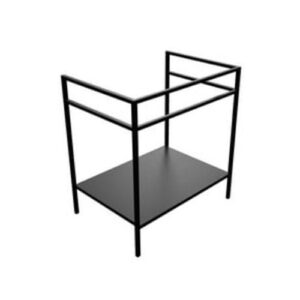 QSV7552N Struttura portalavello con ripiano in metallo 75x50xh73 Volant NERO MATT COLAVENE
