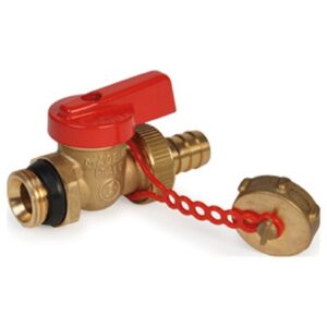 R608DY053 Rubinetto con maniglia a leva, attacchi M-portagomma 1/2" GIACOMINI