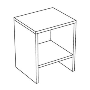 SMART0MRN Mobile a giorno con ripiano 75x65x91 Smartop ROVERE NATURALE COLAVENE