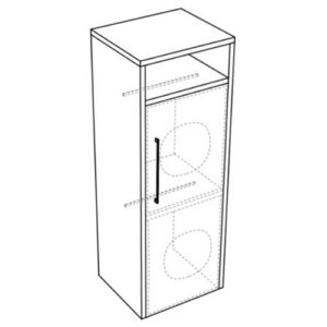 SMART12DXVM Mobile colonna con anta porta lavatrice e asciugatrice 75x65xh210 DX SmartTop VISONE MATT COLAVENE