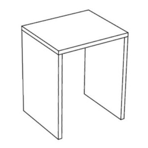 SMART1MBM Mobile lavanderia componibile per inserimento 1 modulo 75x65x91 SmartTop BIANCO TALCO COLAVENE