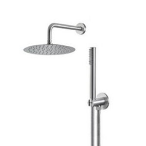 V08135AC005 KIT TONDO PRESA ACQUA, SOFFIONE D.250 E BRACCIO ACCIAIO INOX VEMA