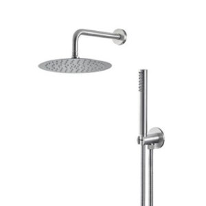 V08135B0010 KIT TONDO PRESA ACQUA, SOFFIONE D.250 E BRACCIO CROMO VEMA