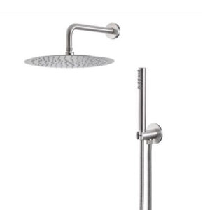 V08136AC005 KIT TONDO PRESA ACQUA, SOFFIONE D.300 E BRACCIO ACCIAIO INOX VEMA