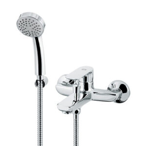 V14081B0010 RUBINETTO MISCELATORE VASCA ESTERNO COMPLETO SLATE CROMO VEMA