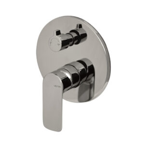 V14142B0010 MISCELATORE INCASSO VASCA CON DEVIATORE MECCANICO SLATE CROMO VEMA