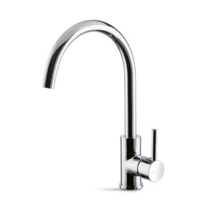 V15021B0010 RUBINETTO MISCELATORE CUCINA CANNA TONDA CROMO VEMA