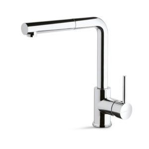 V15025B0010 RUBINETTO MISCELATORE CUCINA CANNA ELLE DOCCIA ESTRAIBILE CROMO VEMA