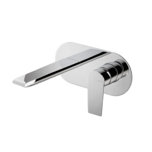 V16050B0010 RUBINETTO MISCELATORE LAVABO 2 FORI A PARETE TIMEA CROMO VEMA