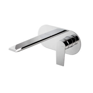 V16051B0010 RUBINETTO MISCELATORE LAVABO A PARETE CON BOCCA LUNGA L25cm TIMEA CROMO VEMA
