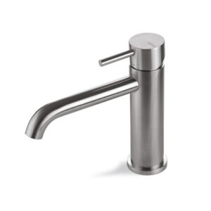 V17011AC005 RUBINETTO MISCELATORE LAVABO SENZA SCARICO TIBER STEEL ACCIAIO INOX VEMA