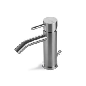 V17070AC005 RUBINETTO MISCELATORE BIDET CON SCARICO TIBER STEEL ACCIAIO INOX VEMA