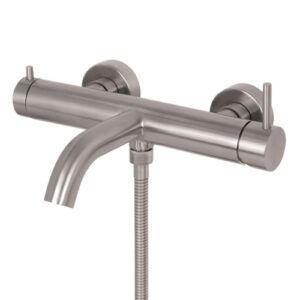 V17085AC005 RUBINETTO MISCELATORE VASCA TIBER STEEL ACCIAIO INOX VEMA