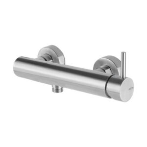 V17090AC005 RUBINETTO MISCELATORE DOCCIA ESTERNO TIBER STEEL ACCIAIO INOX VEMA