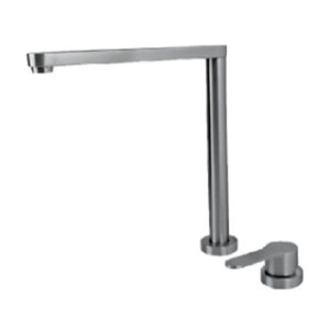 V20023AC005 RUBINETTO MISCELATORE LAVELLO CANNA PIATTA GIREVOLE A SCOMPARSA ACCIAIO INOX VEMA