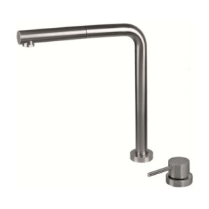 V20026AC005 RUBINETTO MISCELATORE LAVABO A SCOMPARSA CON DOCETTA ESTRAIBILE ACCIAIO INOX VEMA