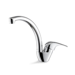 V23060CB0010 RUBINETTO MISCELATORE CUCINA GIREVOLE CANNA TONDA CROMO VEMA