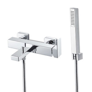 V25081B0010 RUBINETTO MISCELATORE VASCA ESTERNO CON DOCCETTA LYS CROMO VEMA