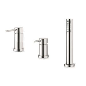 V27160B0010 MISCELATORE BORDO VASCA 3 FORI MAIRA CROMO VEMA