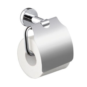 V27355B0010 PORTA ROTOLO A MURO CON COPERCHIO CROMO VEMA