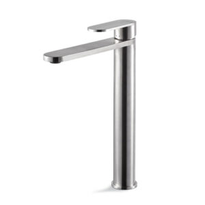 V28021AC005 RUBINETTO MISCELATORE LAVABO ALTO SENZA SCARICOAYAS STEEL ACCIAIO INOX VEMA