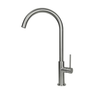 V31021AC005 RUBINETTO MISCELATORE CUCINA CANNA TONDA GIREVOLE ACCIAIO INOX VEMA