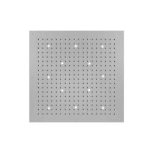 WI0383000030316 Soffione doccia per controsoffitto cromo 12LED verde 1000X1000 DREAM FLAT CUBE   BOSSINI