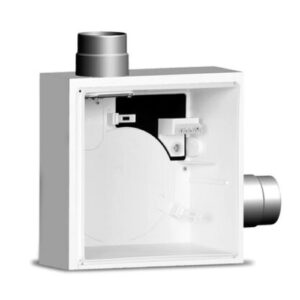 11568 Scatola incasso per Quadro Evo, valvola antifuoco K90, involucro in refrattario, scarico lato superiore, estrazione seconda utenza lato destro QE-B I K90 S 2R VORTICE - immagine 1