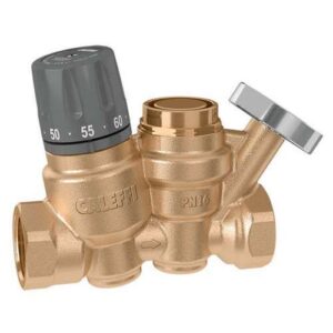 116260 Regolatore termostatico circuiti di ricircolo Rp 1” 35–65 °C CALEFFI