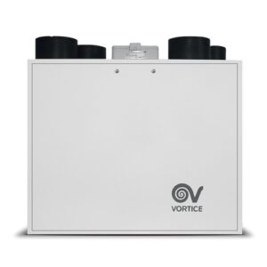 12116 Recuperatore di calore centralizzato ad altissima efficienza, installazione orizzontale/verticale, involucro in lamiera verniciata VORT HR 200 BP
VORTICE - immagine 1