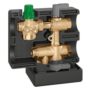 149610 3H7 Gruppo di collegamento e regolazione per unità terminali HVAC senza dispositivo Venturi DN25 0,37–3,70 m³/h CALEFFI