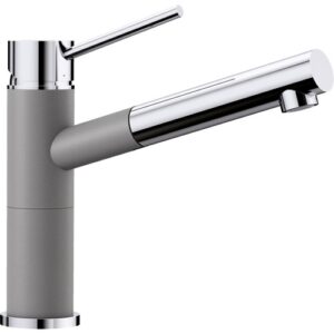 1515326 Miscelatore cucina con doccetta estraibile ALTA-S Compact Alumetallic / Cromato BLANCO