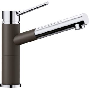 1515334 Miscelatore cucina con doccetta estraibile ALTA-S Compact Caffè / Cromato BLANCO