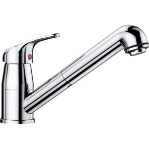 1517731 Miscelatore canna lunga con doccetta estraibile DARAS-S Cromato BLANCO - immagine 1