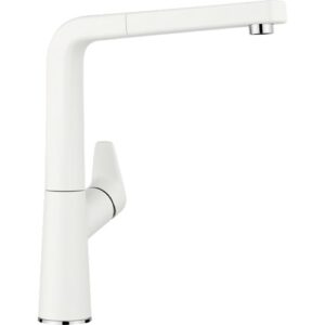 1521280 Miscelatore con canna leggermente inclinata con doccetta AVONA-S Bianco BLANCO - immagine 1