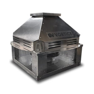 15304 Aspiratore centrifugo industriale da tetto a scarico radiale monofase HEATMASTER F400 315 T4/T8 0,25/0,03KW VORTICE