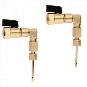 100010 1/4" Coppia raccordi con siringa ad innesto rapido .CALEFFI