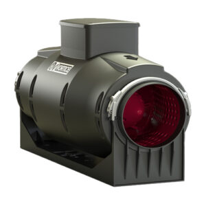 17161 Aspiratore elicocentrifugo supersilenziato in tecnopolimero resistente al fuoco per installazione in-line Ø 125 mm LINEO 125 QUIET VORTICE