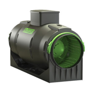 17170 Aspiratore elicocentrifugo supersilenziato in tecnopolimero resistente al fuoco per installazione in-line Ø 100 mm. Motore EC basso consumo LINEO 100 QUIET ES VORTICE