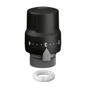 205023 Comando termostatico per termoarredi con sensore a liquido nero CALEFFI