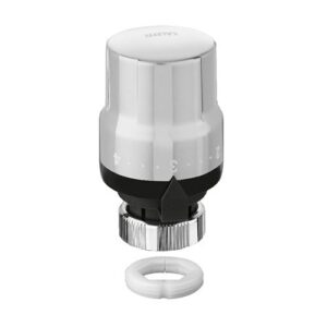 205053 Comando termostatico per termoarredi con sensore a liquido metallo spazzolato CALEFFI