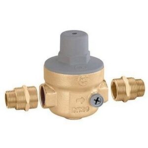 539250 Riduttore di pressione con doppio attacco manometro 1/4'' F 3/4" CALEFFI