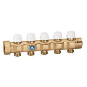 663080 Collettore di ritorno e valvole intercettazione 1 1/4" x8 3/4"M CALEFFI - immagine 1