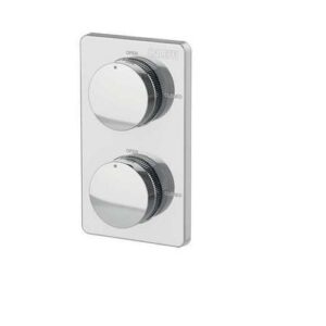 359902 Placca con manopole a scomparsa cromata lucida CALEFFI