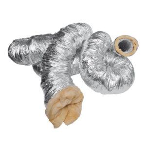 46272 Tubo flessibile in alluminio con isolamento in lana di vetro Ø 127 10m INS127X10 VORTICE - immagine 1