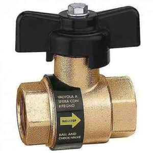 323050 3/4 BALLSTOP - Valvola a sfera con ritegno incorporato  CALEFFI