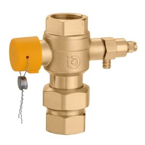 558052 Valvola a sfera per intercettazione vasi di espansione con rubinetto di scarico SOLAR 3/4" CALEFFI
