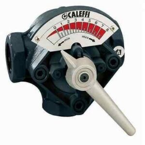 612009 Valvola miscelatrice tre vie, filettata, a settore 2" CALEFFI